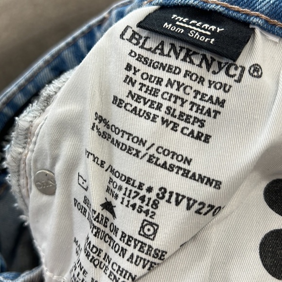 Blank NYC womens The Hoyt No Thanks High-Rise Mini Flare Jean, 25, Blue - Picture 9 of 9